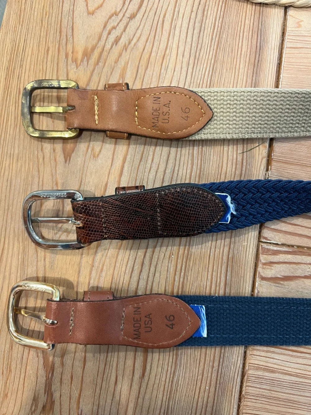 Lot Vineyard Vines and Zeppelin Belts 46